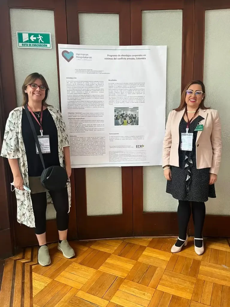 La ECR en el "primer encuentro de investigación clínica la inmaculada" 5 Programa de abordajes corporales en víctimas del conflicto armado