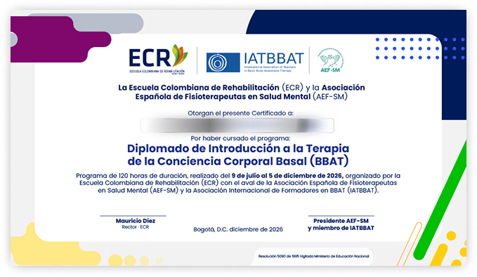 Diplomado de Introducción a la Terapia de la Conciencia Corporal Basal (BBAT) 13 certificado bbat 1