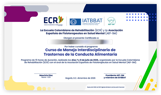 Curso de Manejo Interdisciplinario de Trastornos de la Conducta Alimentaria 4 certificado conducta alimentaria 1